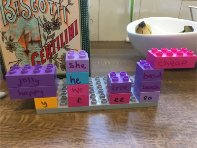 city block lego phonics activities
