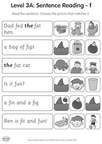 Level 3A - Sentence Reading