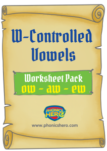 W Controlled Vowels Pack