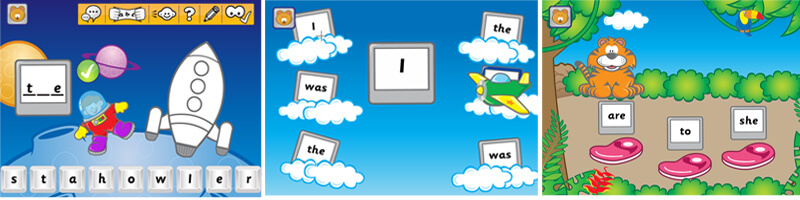 camera words in Phonics Hero