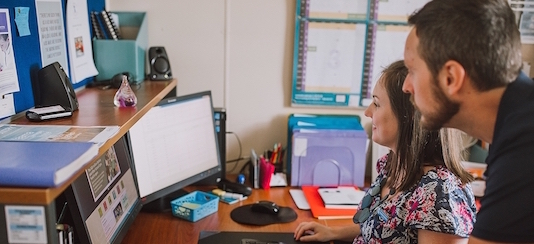 Teacher viewing Phonics Hero dashboard